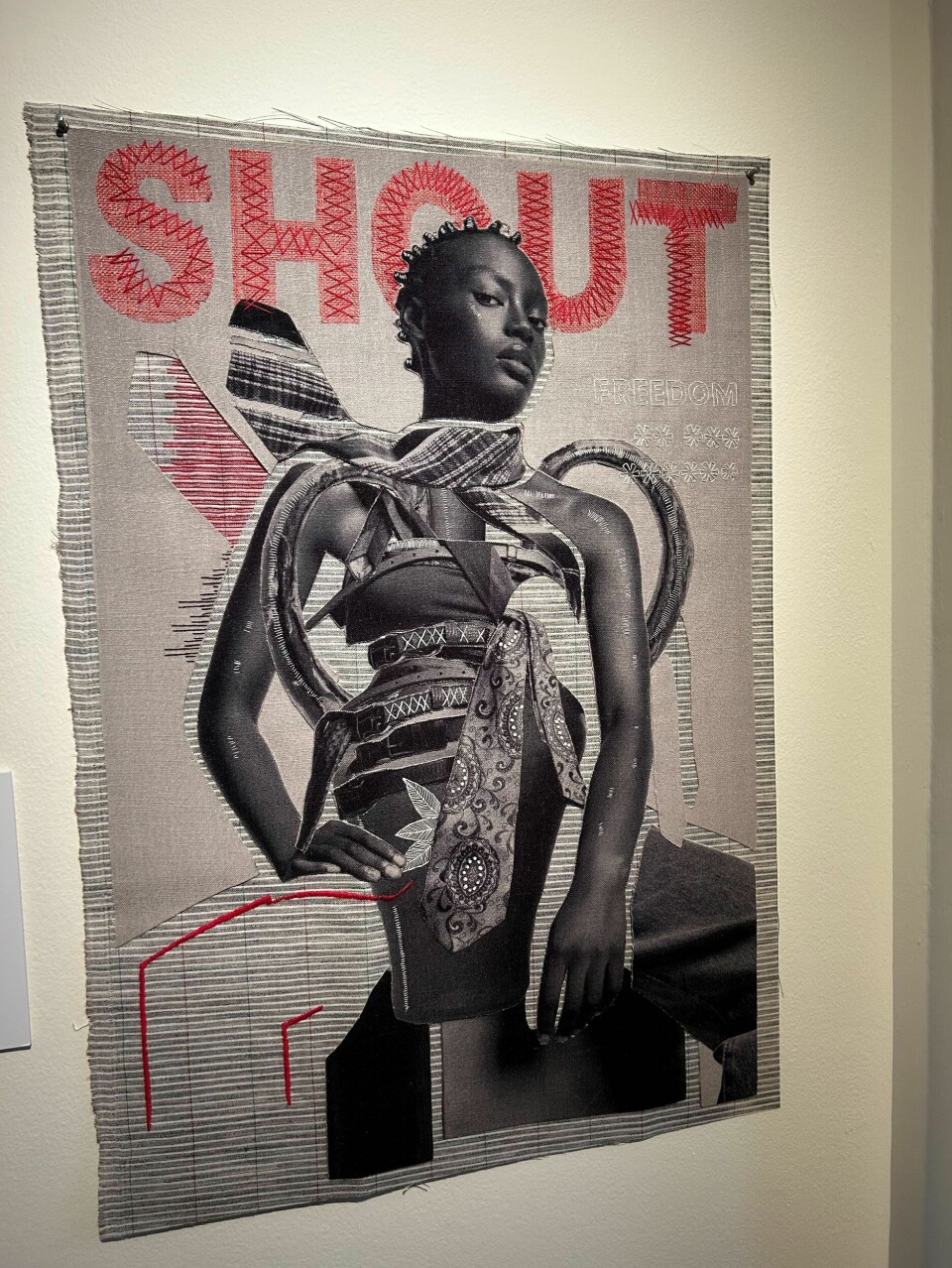 Justin Dingwall’s mixed media photography explores the elemental and infinite beauty of blackness. A photo of Justin Dingwall’s ‘Shout’, a mixed media photograph exhibited at the London 1-54 Contemporary African Art Fair, on October 16-19, 2025.